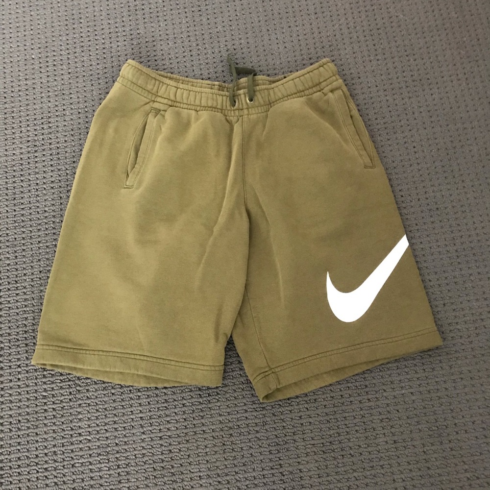 Olive green Nike sweat Shorts
